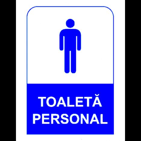 Semn de toaleta personal pentru barbati
